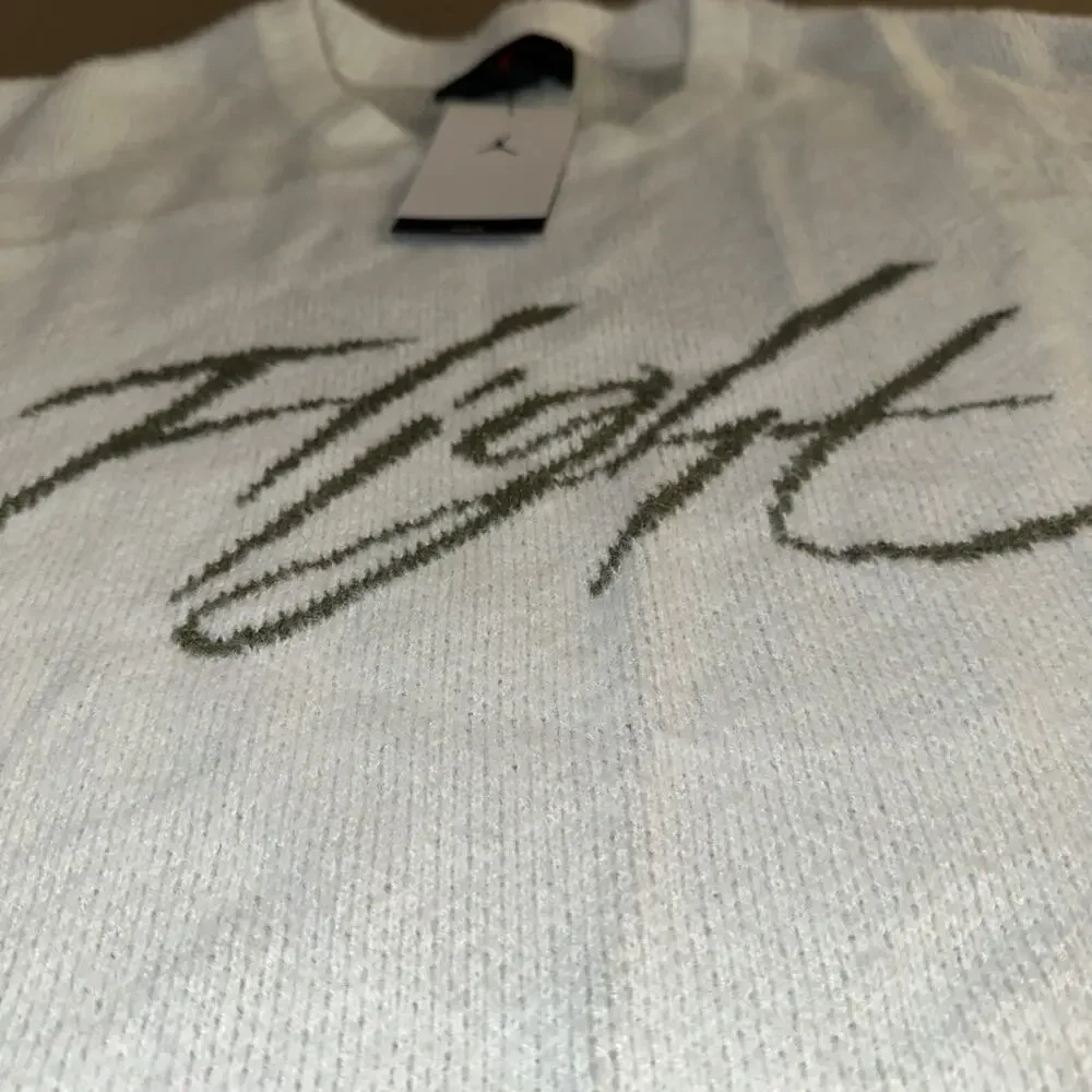 Jordan Flight Men’s XXL Heritage Crop White Jumper Sweater Mens